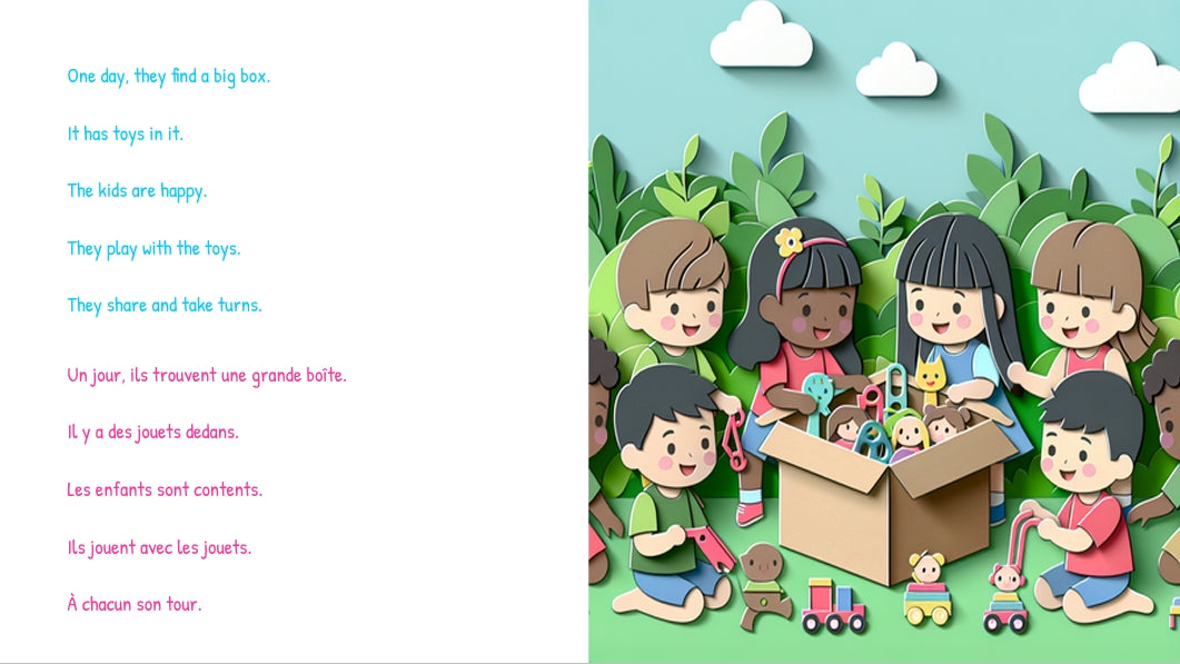 Bilingual eBook: Happy Together / Heureux ensemble - Tiny Life Tales